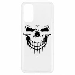 Чехол для Oppo Reno 4 Silhouette of a skull - PrintSalon
