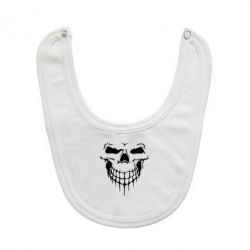 Слюнявчик  Silhouette of a skull - PrintSalon