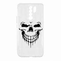 Чехол для Xiaomi Redmi 9 Silhouette of a skull - PrintSalon