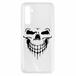 Чехол для Realme 6 Silhouette of a skull - PrintSalon