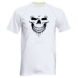 Мужская футболка для спорта Silhouette of a skull - PrintSalon