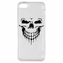 Чехол для iPhone5/5S/SE Silhouette of a skull - PrintSalon