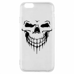 Чехол для iPhone 6/6S Silhouette of a skull - PrintSalon