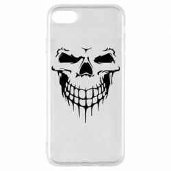 Чехол для iPhone 7 Silhouette of a skull - PrintSalon