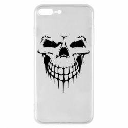 Чехол для iPhone 8 Plus Silhouette of a skull - PrintSalon