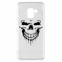 Чехол для Samsung A8 2018 Silhouette of a skull - PrintSalon