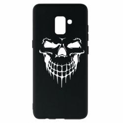 Чехол для Samsung A8+ 2018 Silhouette of a skull - PrintSalon