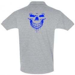 Мужское поло Silhouette of a skull - PrintSalon