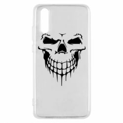 Чехол для Huawei P20 Silhouette of a skull - PrintSalon