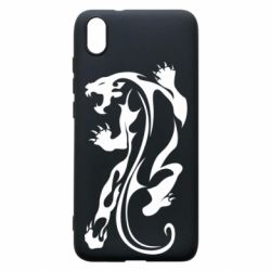 Чехол для Xiaomi Redmi 7A Silhouette of a tiger-PrintSalon Чехол для Xiaomi Redmi 7A Silhouette of a tiger
