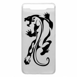 Чохол для Samsung A80 Silhouette of a tiger-PrintSalon Чохол для Samsung A80 Silhouette of a tiger