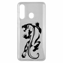 Чохол для Samsung M40 Silhouette of a tiger-PrintSalon Чохол для Samsung M40 Silhouette of a tiger