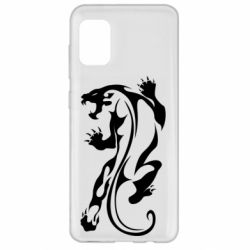 Чехол для Samsung A31 Silhouette of a tiger-PrintSalon Чехол для Samsung A31 Silhouette of a tiger