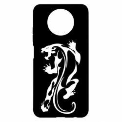 Чехол для Xiaomi Redmi Note 9 5G/Redmi Note 9T Silhouette of a tiger-PrintSalon Чехол для Xiaomi Redmi Note 9 5G/Redmi Note 9T Silhouette of a tiger