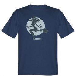 Мужская футболка Stedman Silhouette of a witch on a broom