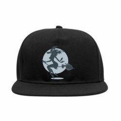 Снепбек Silhouette of a witch on a broom - PrintSalon