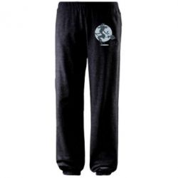 Штаны Silhouette of a witch on a broom-PrintSalon Штаны Silhouette of a witch on a broom