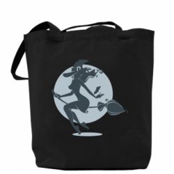 Торба Silhouette of a witch on a broom - PrintSalon