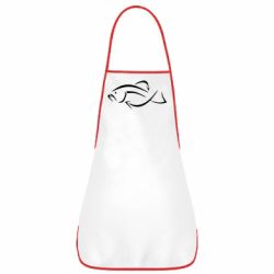 Фартук Силуэт рыбы - PrintSalon