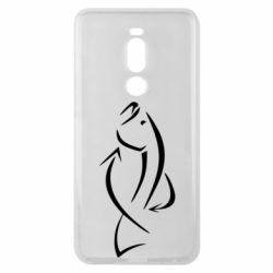 Чехол для Meizu Note 8 Силуэт рыбы - PrintSalon