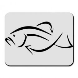 Коврик для мыши Силуэт рыбы - PrintSalon
