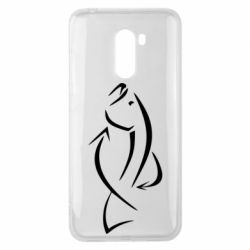 Чехол для Xiaomi Pocophone F1 Силуэт рыбы - PrintSalon