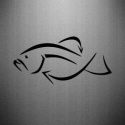 Наклейка Силуэт рыбы