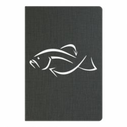 Блокнот с принто Силуэт рыбы