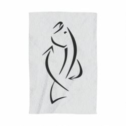 Полотенце с принтом Силуэт рыбы - PrintSalon