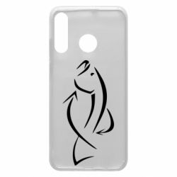 Чехол для Huawei P30 Lite Силуэт рыбы - PrintSalon