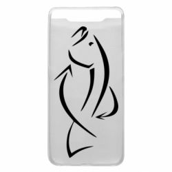 Чехол для Samsung A80 Силуэт рыбы - PrintSalon