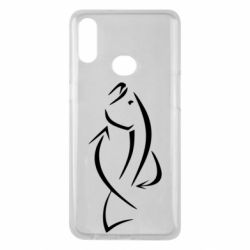 Чехол для Samsung A10s Силуэт рыбы - PrintSalon