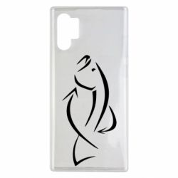 Чехол для Samsung Note 10 Plus Силуэт рыбы
