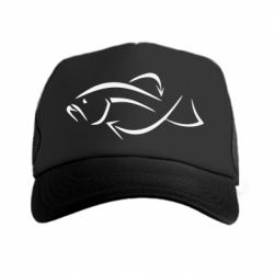 Кепка-тракер Силуэт рыбы - PrintSalon