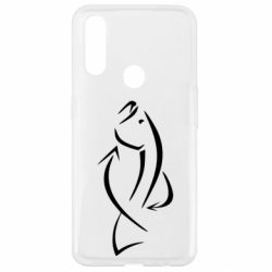Чехол для Oppo A31 Силуэт рыбы - PrintSalon