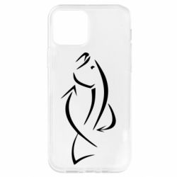 Чехол для iPhone 12 Силуэт рыбы