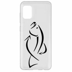 Чехол для Samsung A31 Силуэт рыбы - PrintSalon