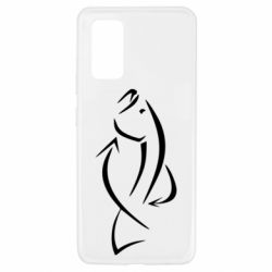 Чехол для Samsung A32 4G Силуэт рыбы - PrintSalon
