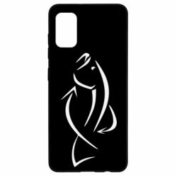 Чехол для Samsung A41 Силуэт рыбы