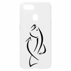 Чехол для Oppo A5s/A12 Силуэт рыбы - PrintSalon