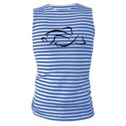 Майка-тельняшка Силуэт рыбы