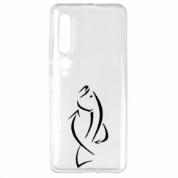 Чехол для Xiaomi Mi10/10 Pro Силуэт рыбы - PrintSalon