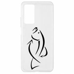 Чехол для Xiaomi Mi 10T/10T Pro Силуэт рыбы - PrintSalon