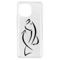Чехол для Xiaomi Mi11 Силуэт рыбы - PrintSalon