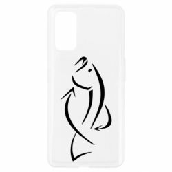 Чехол для Realme 7 Pro Силуэт рыбы - PrintSalon