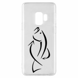 Чехол для Samsung S9 Силуэт рыбы - PrintSalon