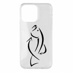 Чехол для iPhone 14 Pro Max Силуэт рыбы - PrintSalon