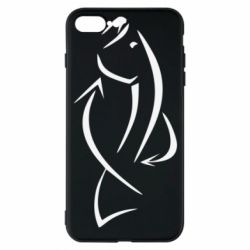Чехол для iPhone 7 Plus Силуэт рыбы - PrintSalon