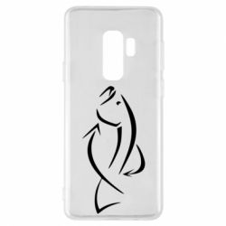 Чехол для Samsung S9+ Силуэт рыбы