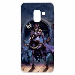 Чохол для Samsung A8 2018 Сільвана Ветрокрилая-PrintSalon Чохол для Samsung A8 2018 Сільвана Ветрокрилая